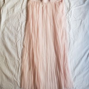 H&M x Coachella pink maxi skirt
